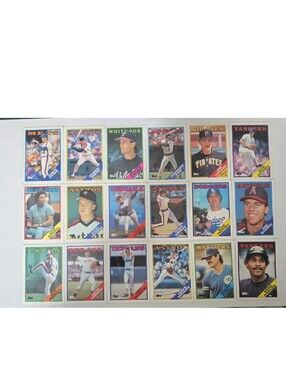 1988 Topps Chewing Gum Baseball Cards Complete Your Set - Lot Of 18